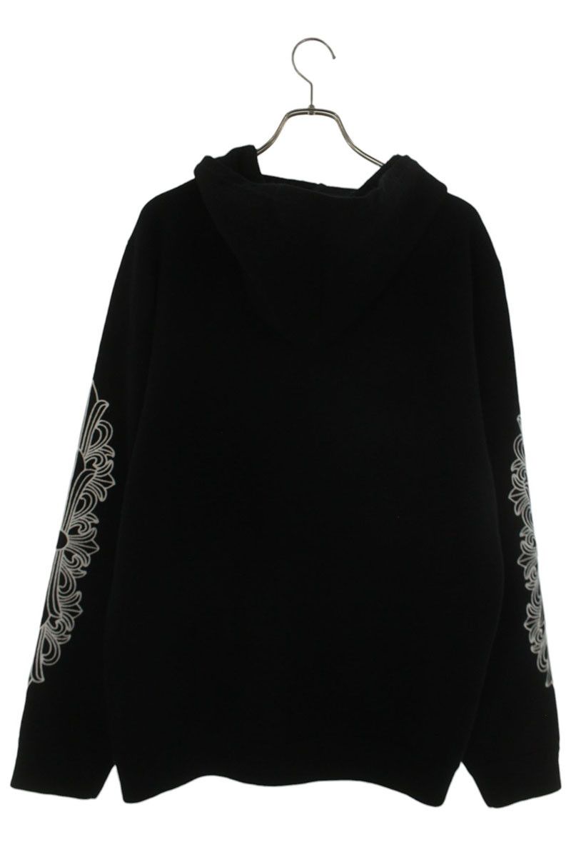 Chrome Hearts Life Sentence Sleeve Floral Embroidery Cashmere Zip Up Hoodie XL — view 2