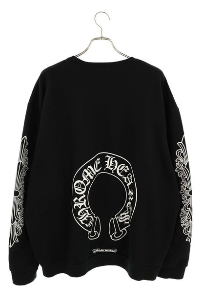 Chrome Hearts Sweatshirt Plvr Back Horse Shoe Sleeve Floral Print XL — view 2