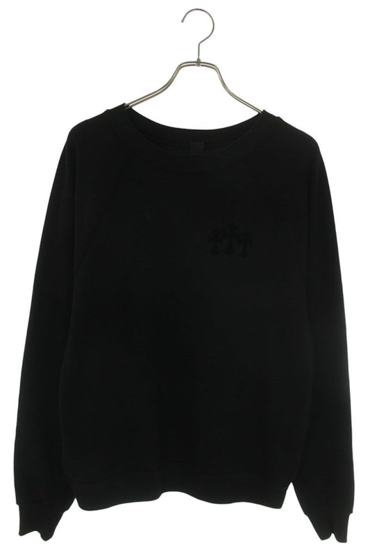 Chrome Hearts Not Back CH Logo Cemetery Cross Patch Sweatshirt