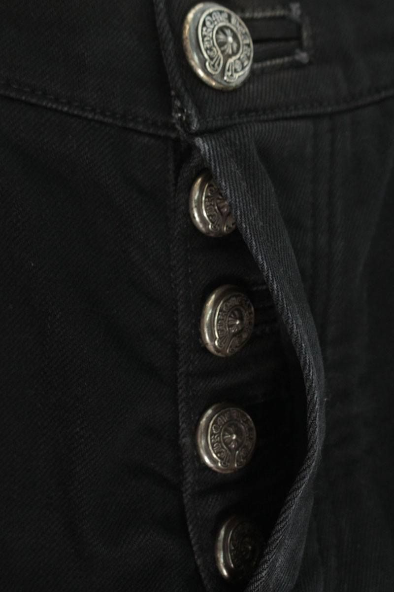 Chrome Hearts Dnm Pants Blk Vintage Style Flare Nice Tetch Denim 29 Inch — view 3