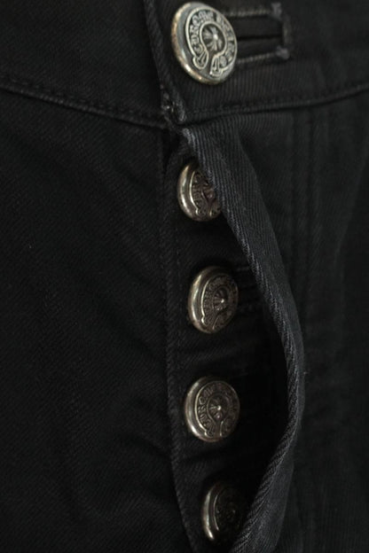 Chrome Hearts Dnm Pants Blk Vintage Style Flare Nice Tetch Denim 29 Inch — view 3