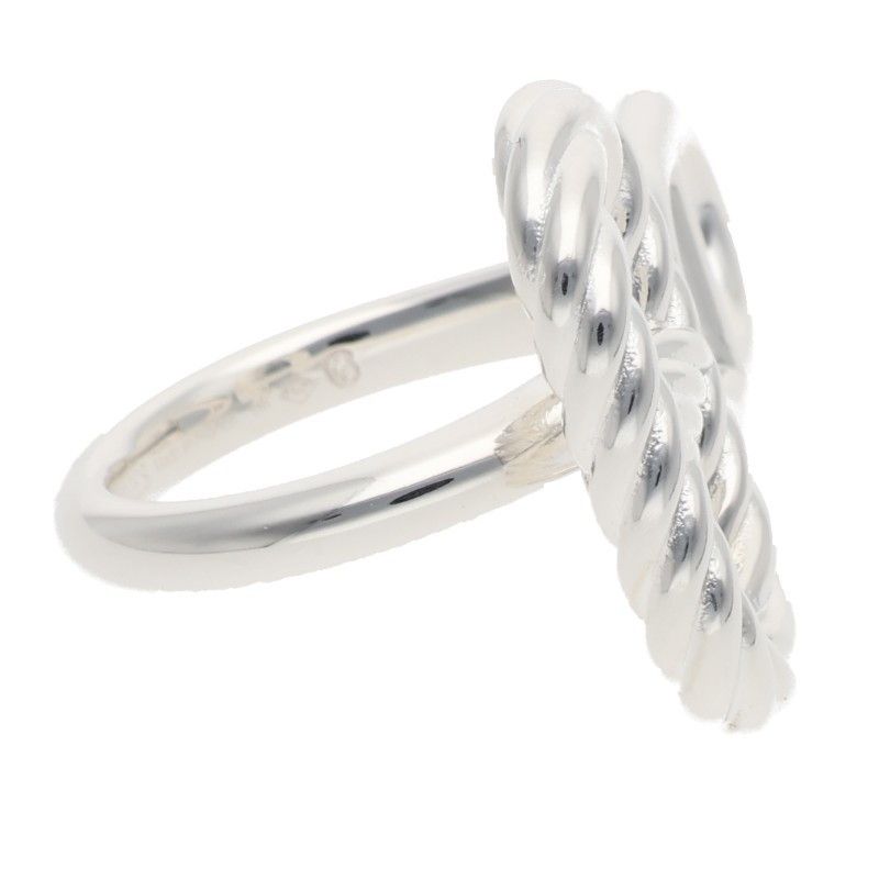Hermes Chaine D'ancre Alea II Silver Ring — view 4