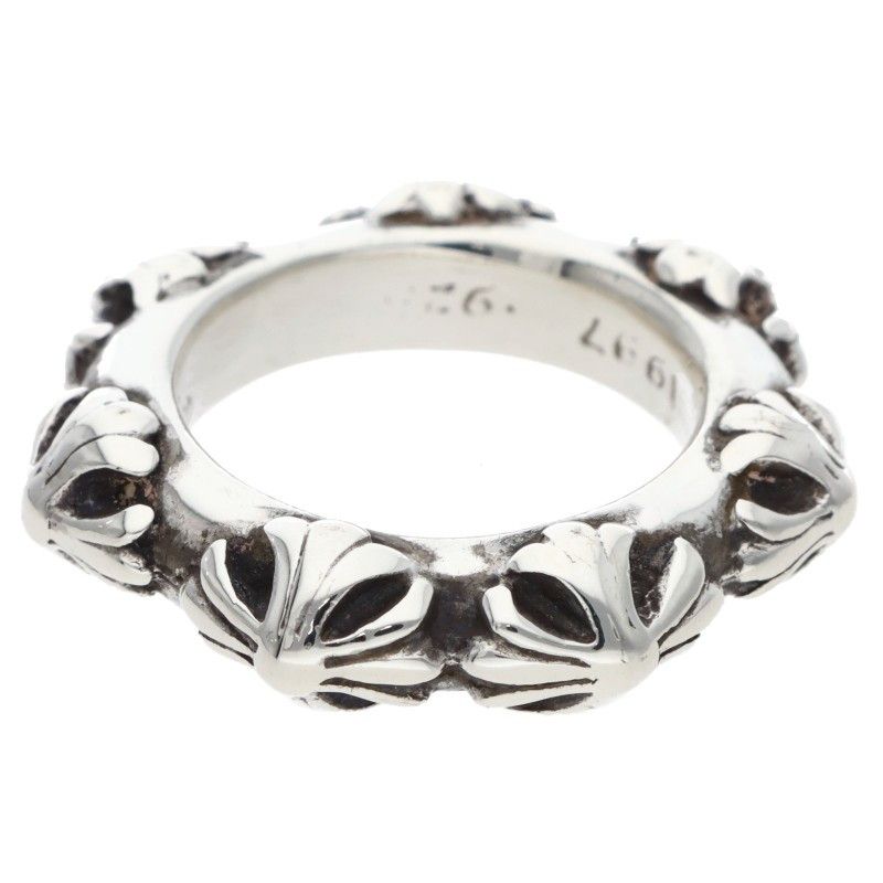 Chrome Hearts Cross Band Silver Ring — view 2
