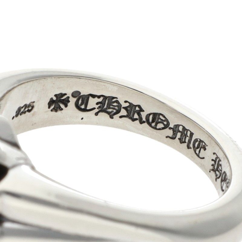 Chrome Hearts Cutout CH Pls Sml Small Plus Silver Ring — view 4