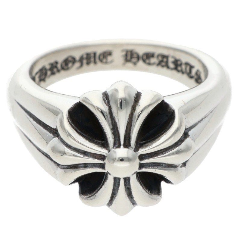 Chrome Hearts Cutout CH Pls Sml Small Plus Silver Ring