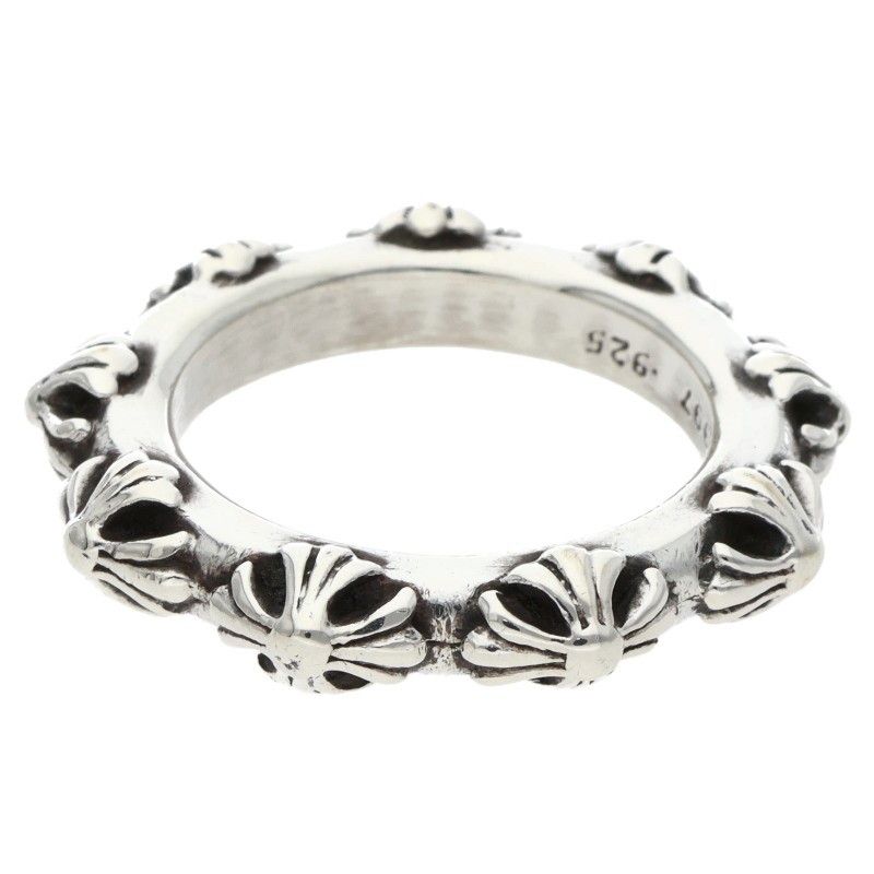 Chrome Hearts Cross Band Silver Ring — view 2