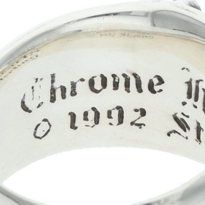Chrome Hearts Flrl Crs Floral Cross Silver Ring — view 3