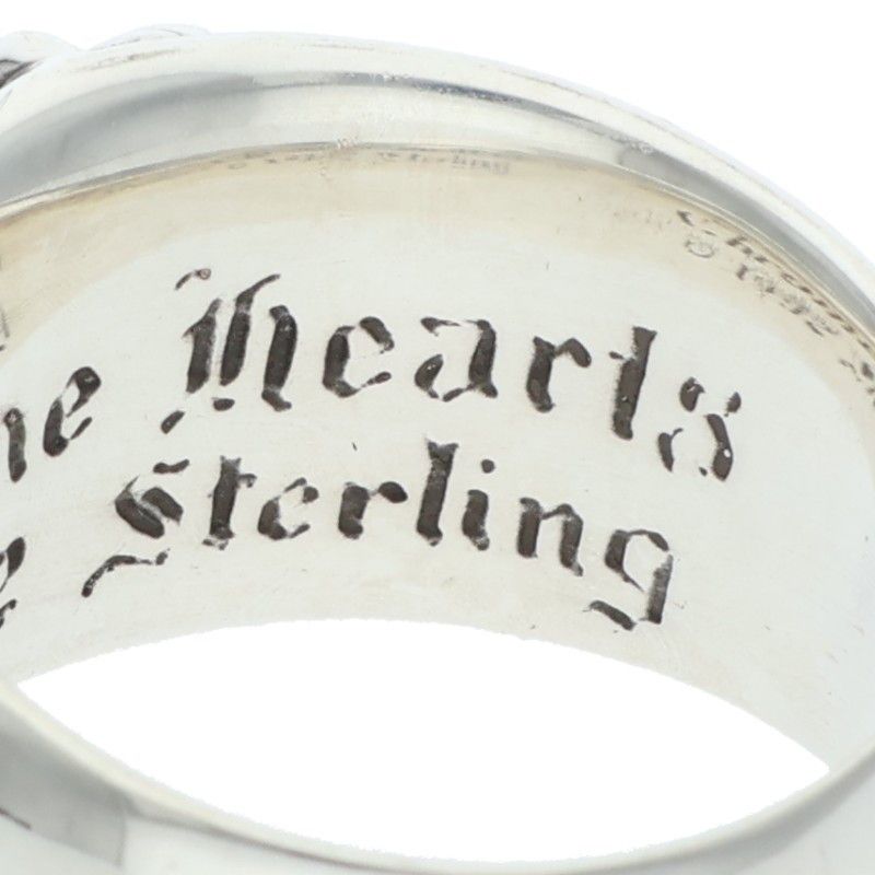 Chrome Hearts Flrl Crs Floral Cross Silver Ring — view 4