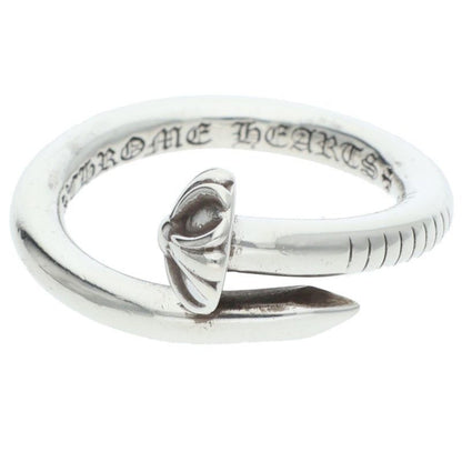 Chrome Hearts Nail Crsball Cross Ball Silver Ring