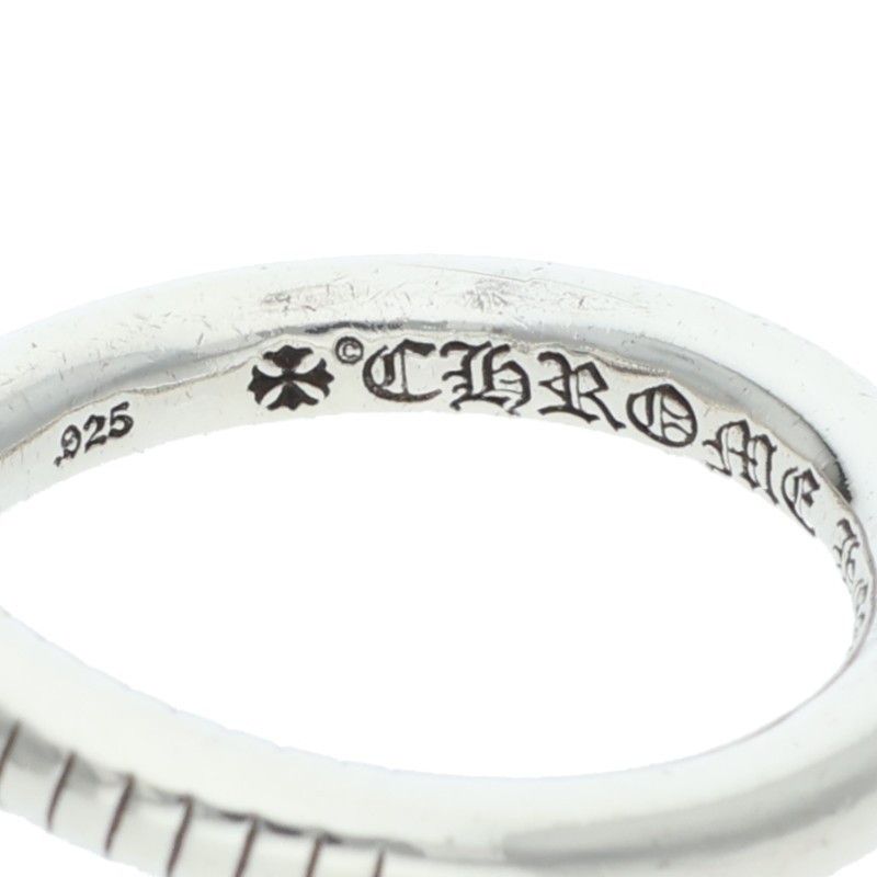 Chrome Hearts Nail Crsball Cross Ball Silver Ring — view 3