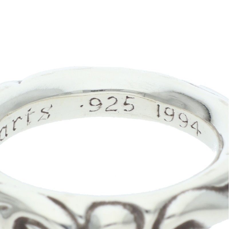 Chrome Hearts Scrl Band Scroll Silver Ring — view 4