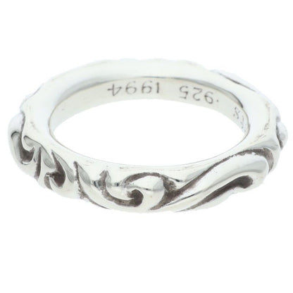 Chrome Hearts Scrl Band Scroll Silver Ring — view 2