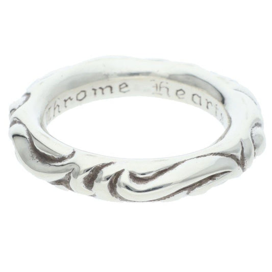 Chrome Hearts Scrl Band Scroll Silver Ring