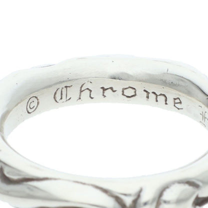 Chrome Hearts Scrl Band Scroll Silver Ring — view 3