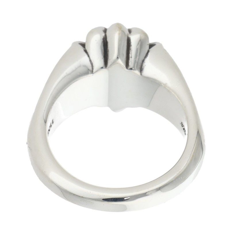 Chrome Hearts Cutout CH Pls Sml Small Plus Silver Ring — view 2