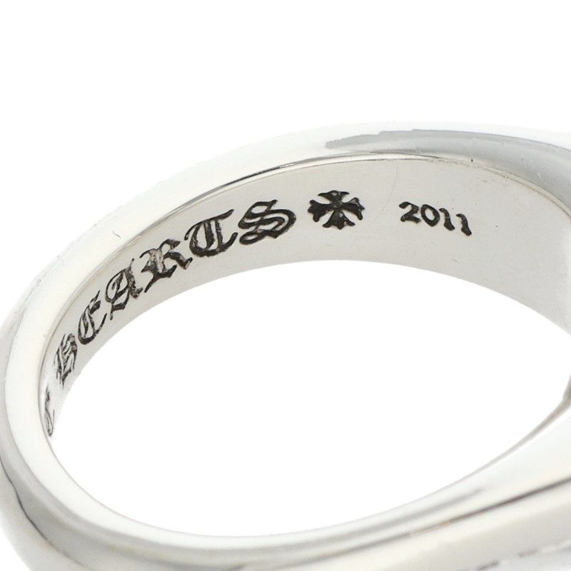 Chrome Hearts Cutout CH Pls Sml Small Plus Silver Ring — view 4