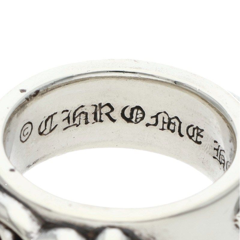 Chrome Hearts Dbl Narrow Vine Band Double Silver Ring — view 3