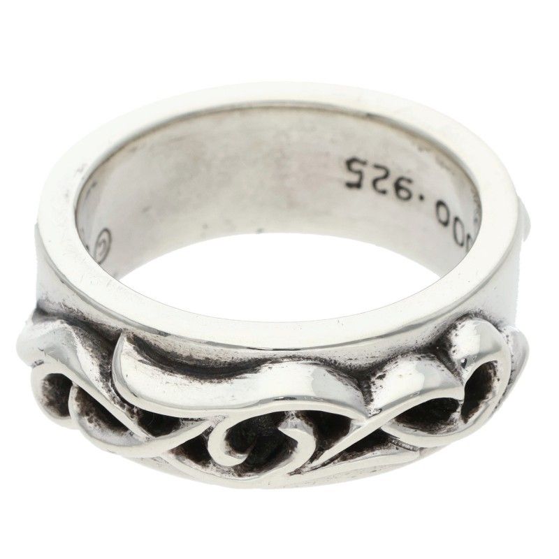 Chrome Hearts Dbl Narrow Vine Band Double Silver Ring — view 2
