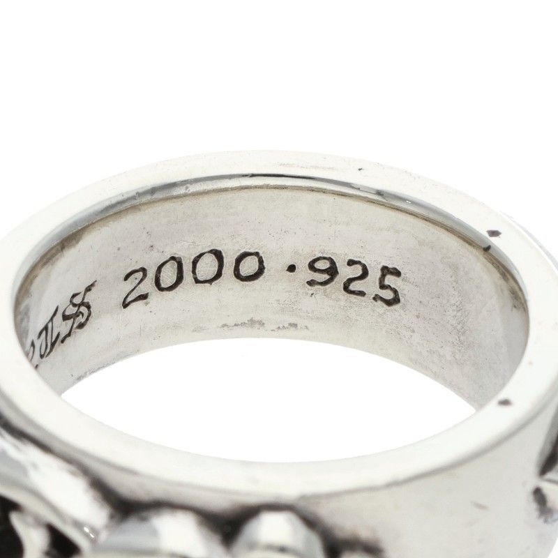 Chrome Hearts Dbl Narrow Vine Band Double Silver Ring — view 4