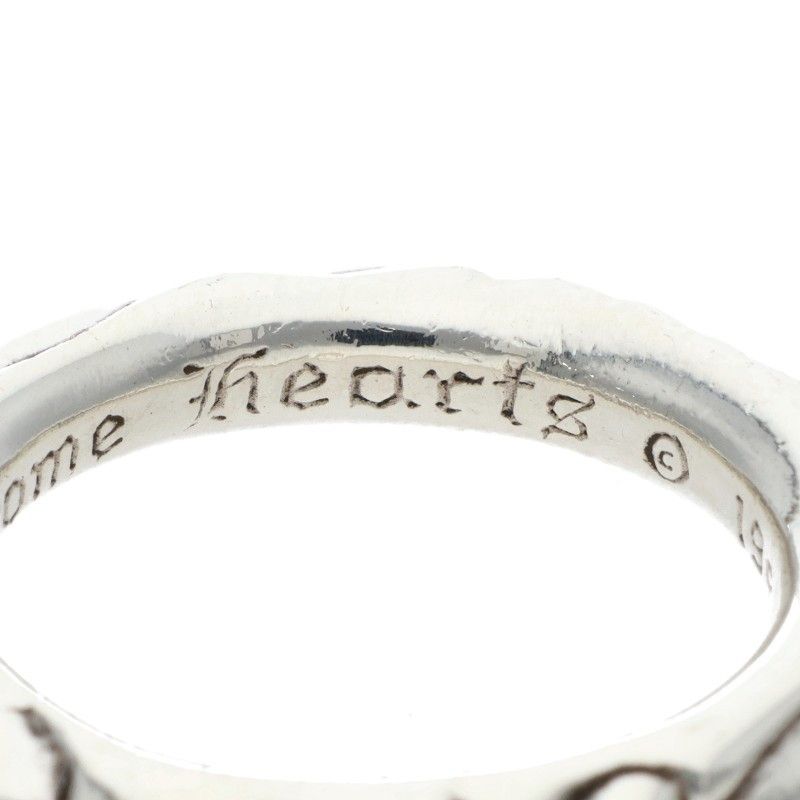 Chrome Hearts Scrl Band Scroll Silver Ring — view 4