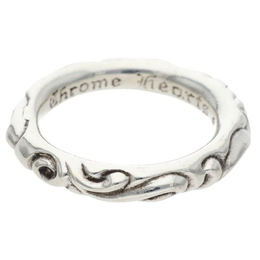 Chrome Hearts Scrl Band Scroll Silver Ring