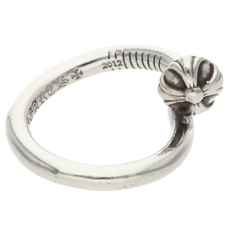 Chrome Hearts Nail Crsball Cross Ball Silver Ring — view 5