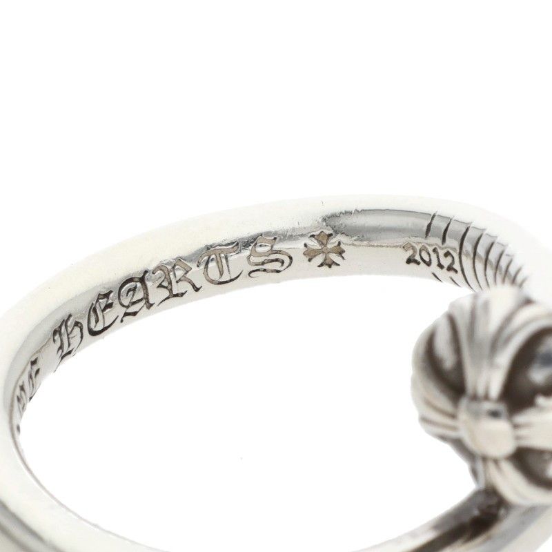 Chrome Hearts Nail Crsball Cross Ball Silver Ring — view 4