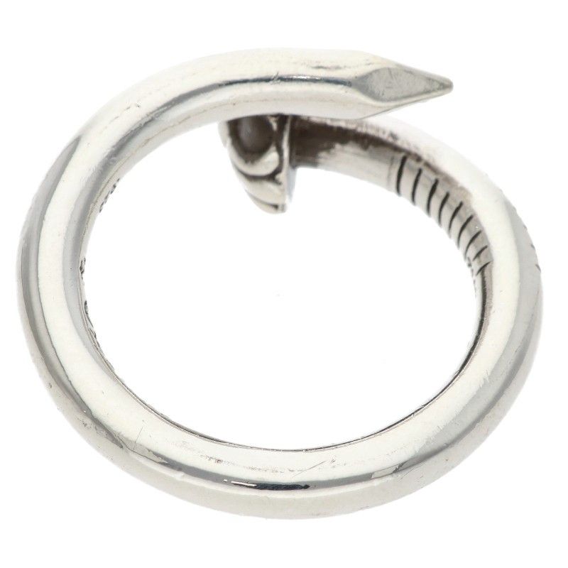 Chrome Hearts Nail Crsball Cross Ball Silver Ring — view 2