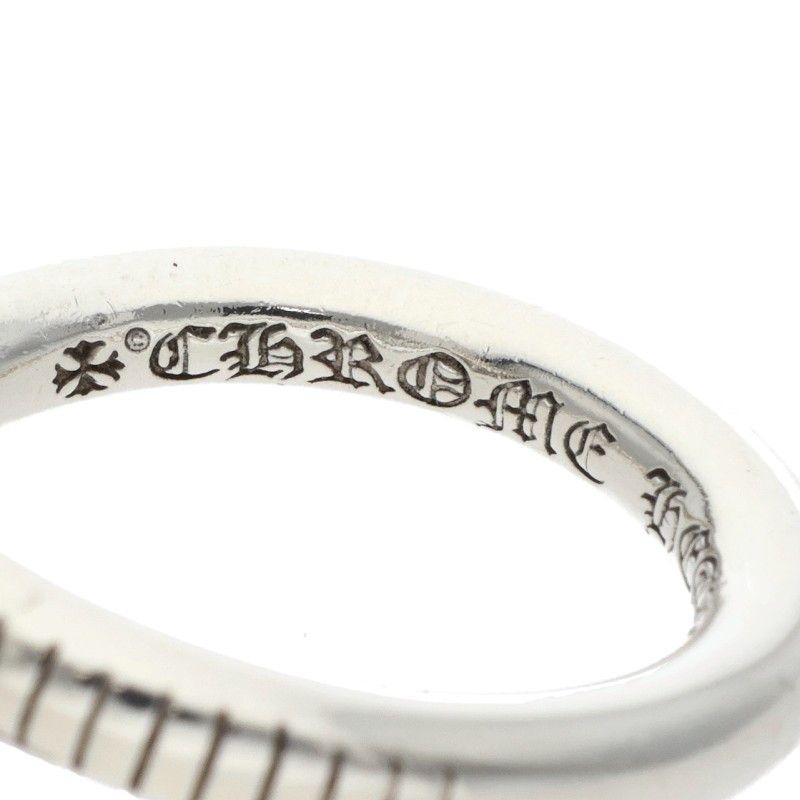 Chrome Hearts Nail Crsball Cross Ball Silver Ring — view 3