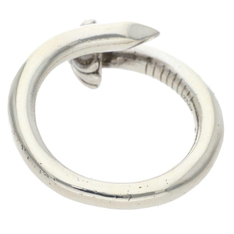 Chrome Hearts Nail Crsball Cross Ball Silver Ring — view 2