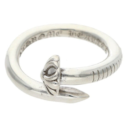Chrome Hearts Nail Crsball Cross Ball Silver Ring
