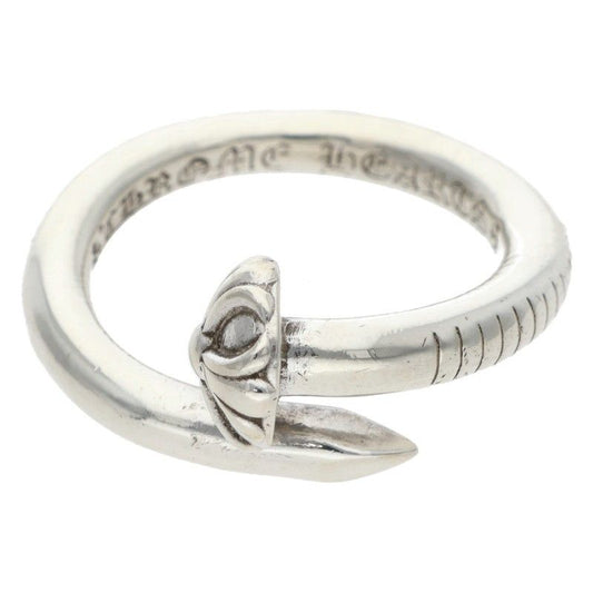 Chrome Hearts Nail Crsball Cross Ball Silver Ring