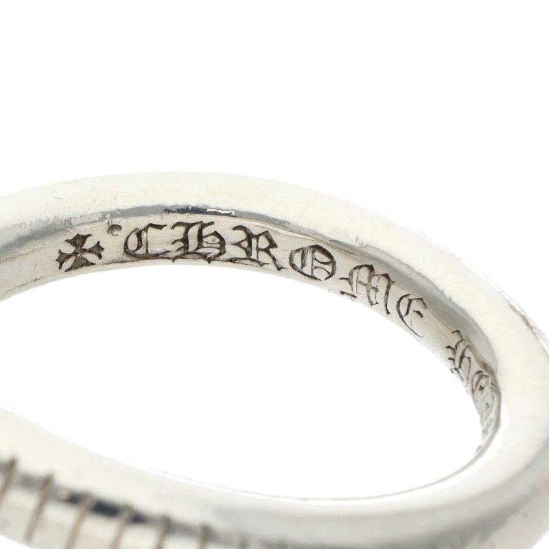 Chrome Hearts Nail Crsball Cross Ball Silver Ring — view 3