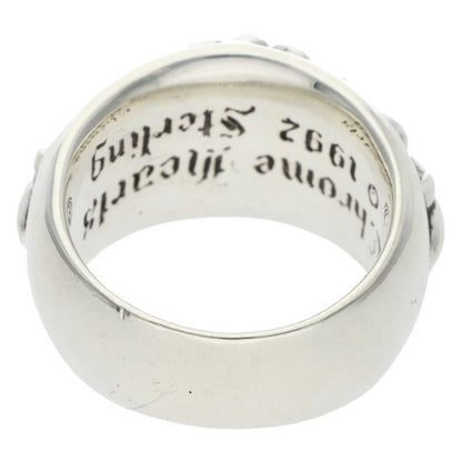Chrome Hearts Flrl Crs Floral Cross Silver Ring — view 2