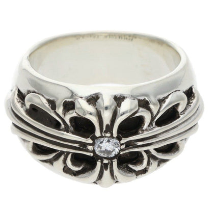 Chrome Hearts Flrl Crs Floral Cross Silver Ring