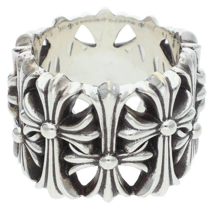 Chrome Hearts Cemetery Cross Silver Ring — view 2