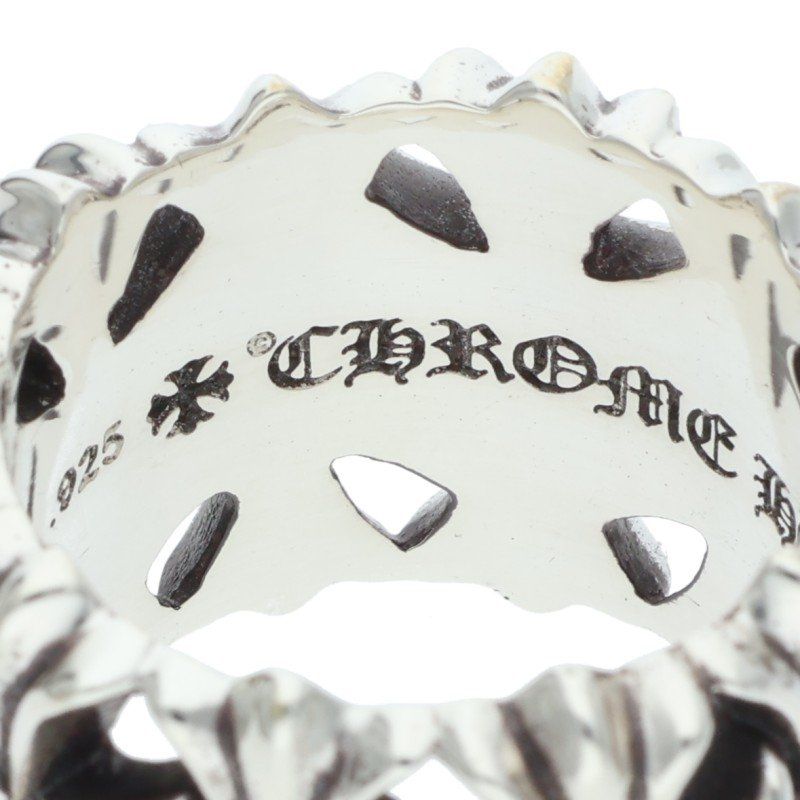 Chrome Hearts Cemetery Cross Silver Ring — view 3