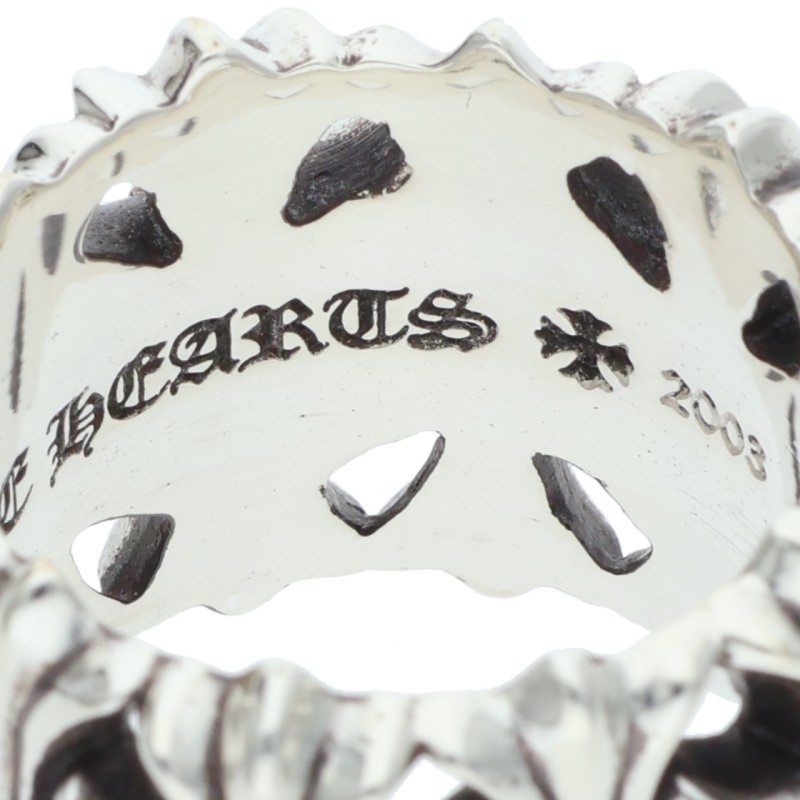 Chrome Hearts Cemetery Cross Silver Ring — view 4