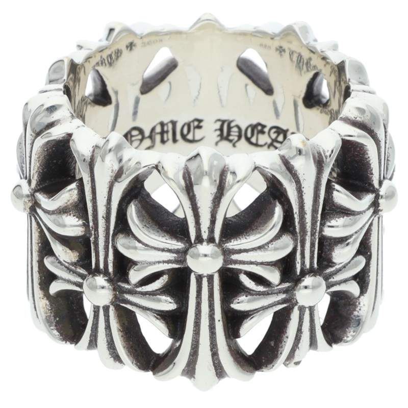 Chrome Hearts Cemetery Cross Silver Ring