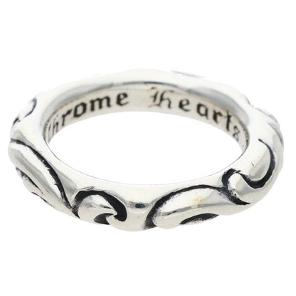 Chrome Hearts Scrl Band Scroll Silver Ring