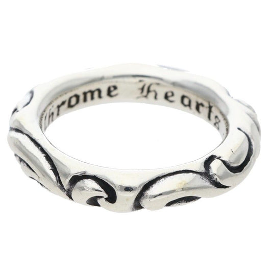 Chrome Hearts Scrl Band Scroll Silver Ring