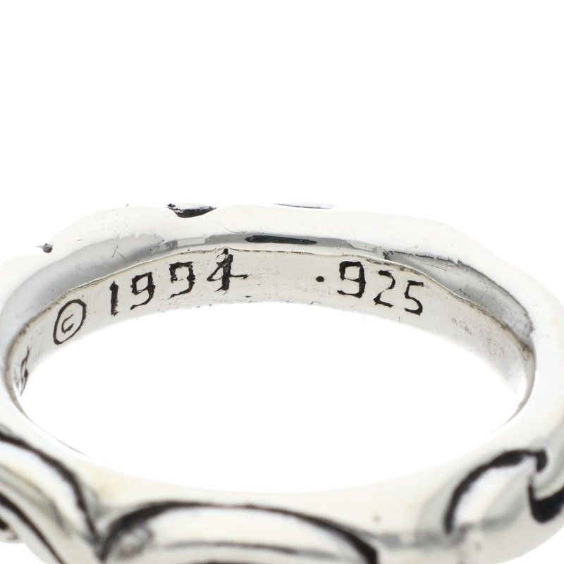 Chrome Hearts Scrl Band Scroll Silver Ring — view 5
