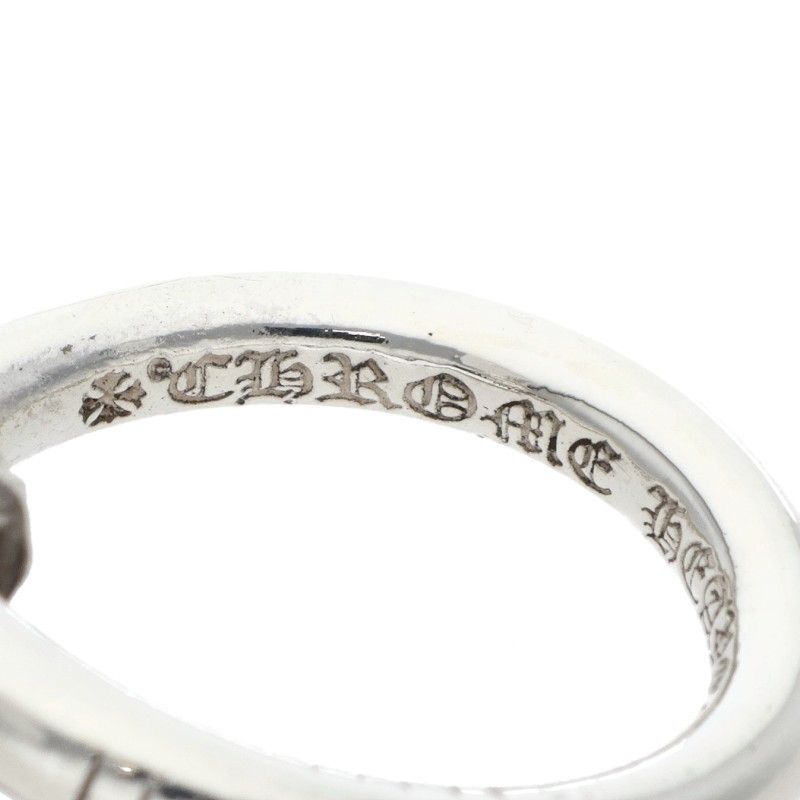Chrome Hearts Nail Crsball Cross Ball Silver Ring — view 3