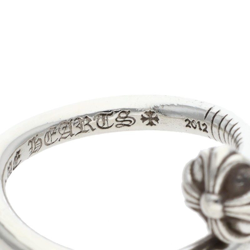 Chrome Hearts Nail Crsball Cross Ball Silver Ring — view 4