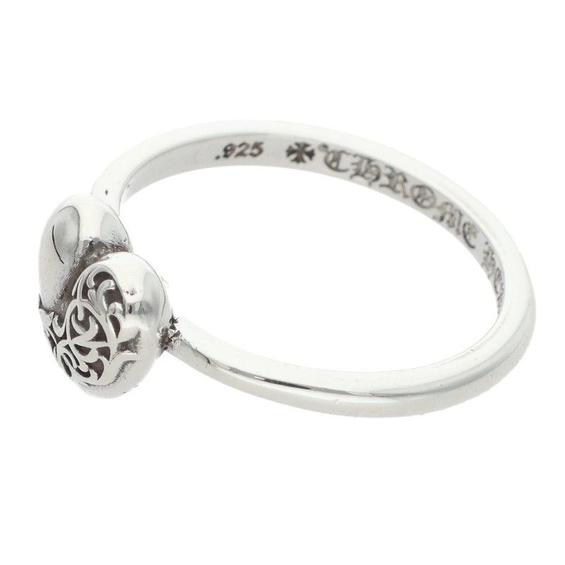 Chrome Hearts Bubblgm Heart Bubble Gum Silver Ring — view 5