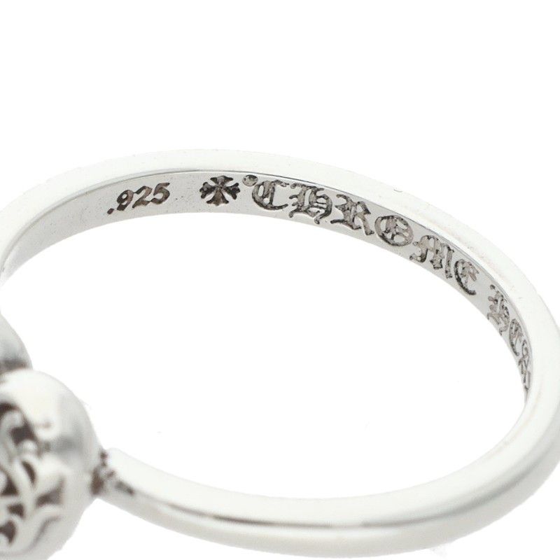 Chrome Hearts Bubblgm Heart Bubble Gum Silver Ring — view 3