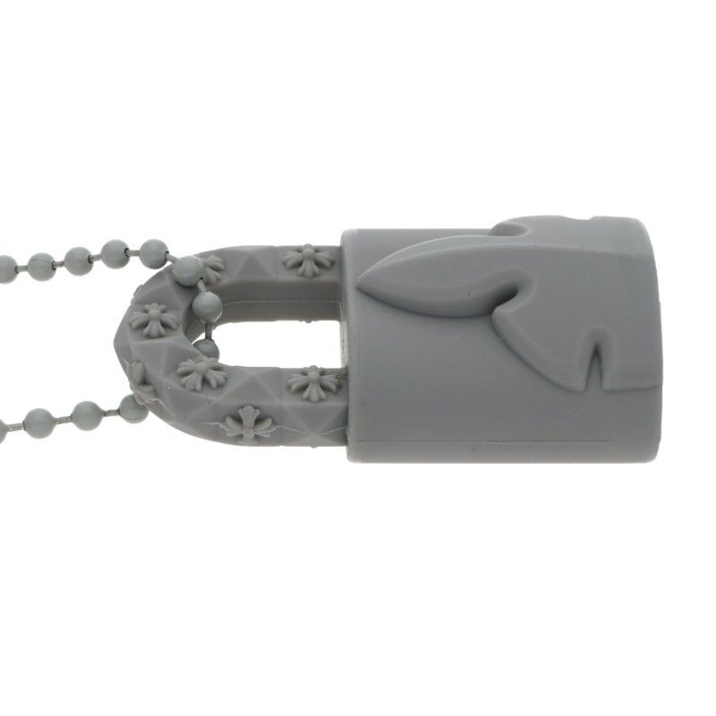 Chrome Hearts Rubber Padlock Flerknee Slcn Silicone Necklace — view 5