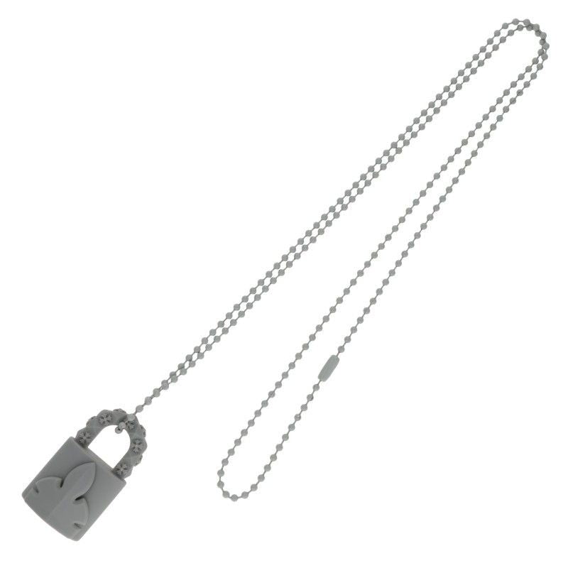 Chrome Hearts Rubber Padlock Flerknee Slcn Silicone Necklace — view 2