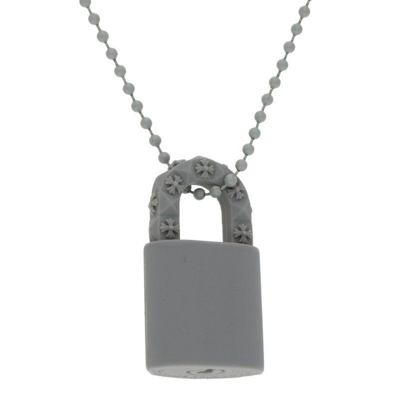 Chrome Hearts Rubber Padlock Flerknee Slcn Silicone Necklace — view 3
