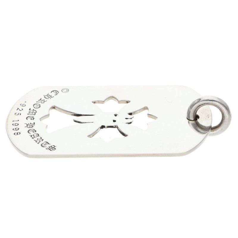 Chrome Hearts D Tag Lrg Cross Dagg Cutout Daga Silver Pendant — view 4